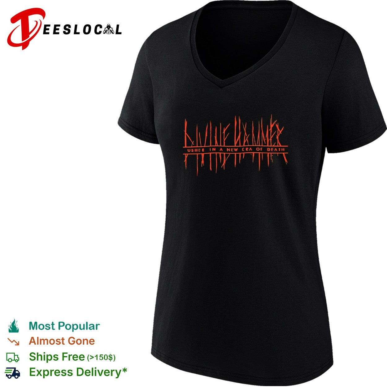 Kataklysm usher in a new era of death scratchy font shirt