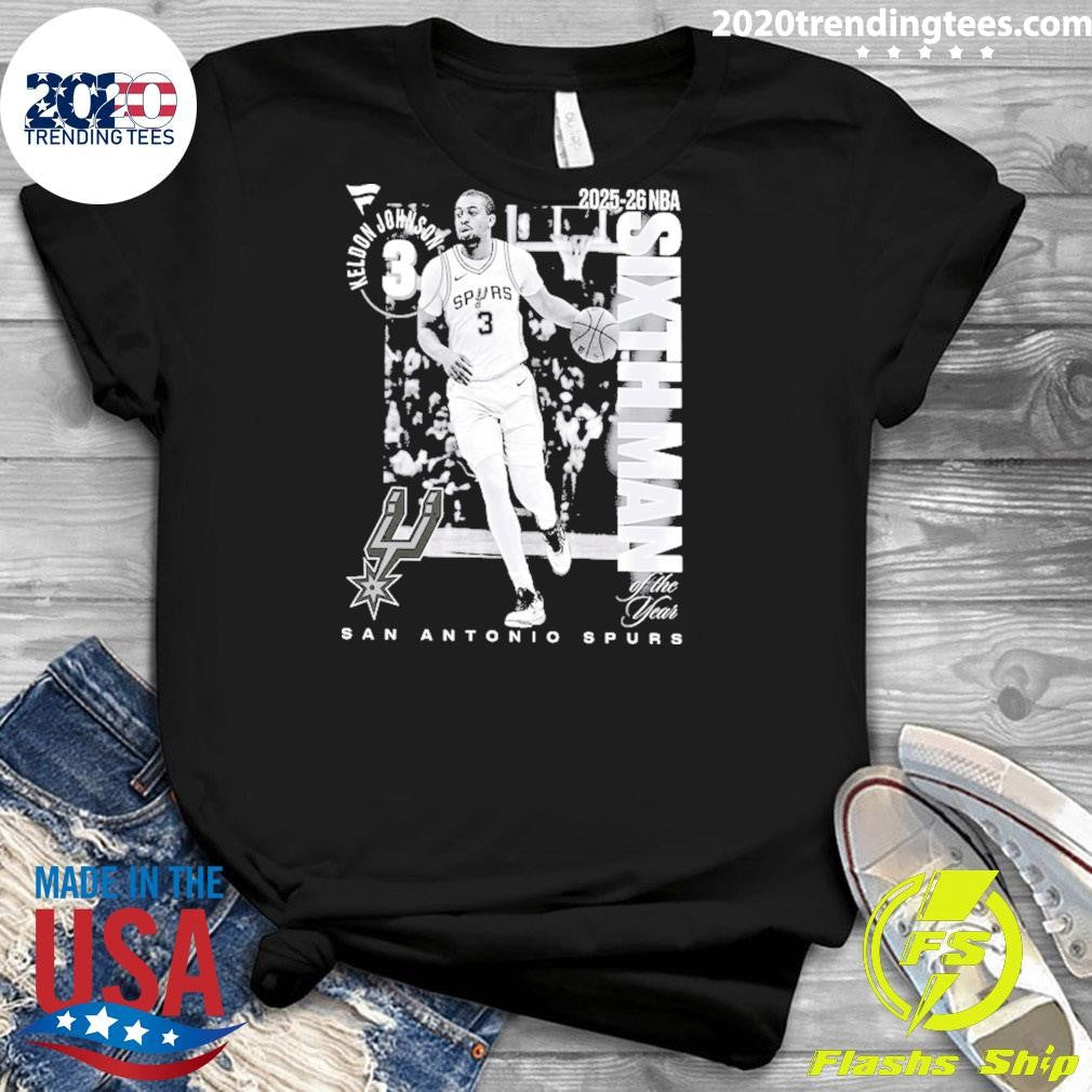 Keldon Johnson San Antonio Spurs 2025-26 NBA Sixth Man Legacy Shirt