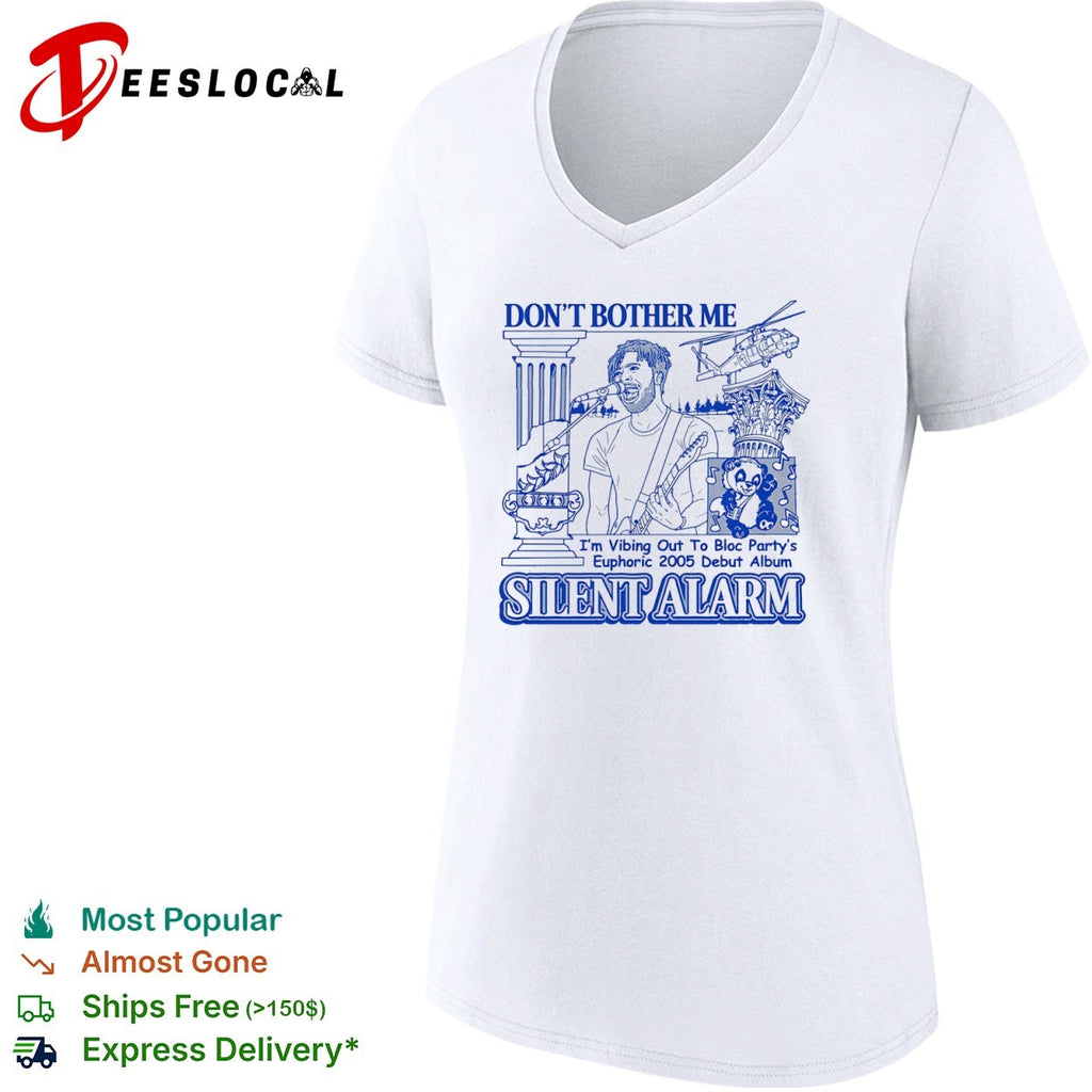 Kele Okereke Bloc Party Silent Alarm Don’t Bother Me I’m Vibing Out to the shirt