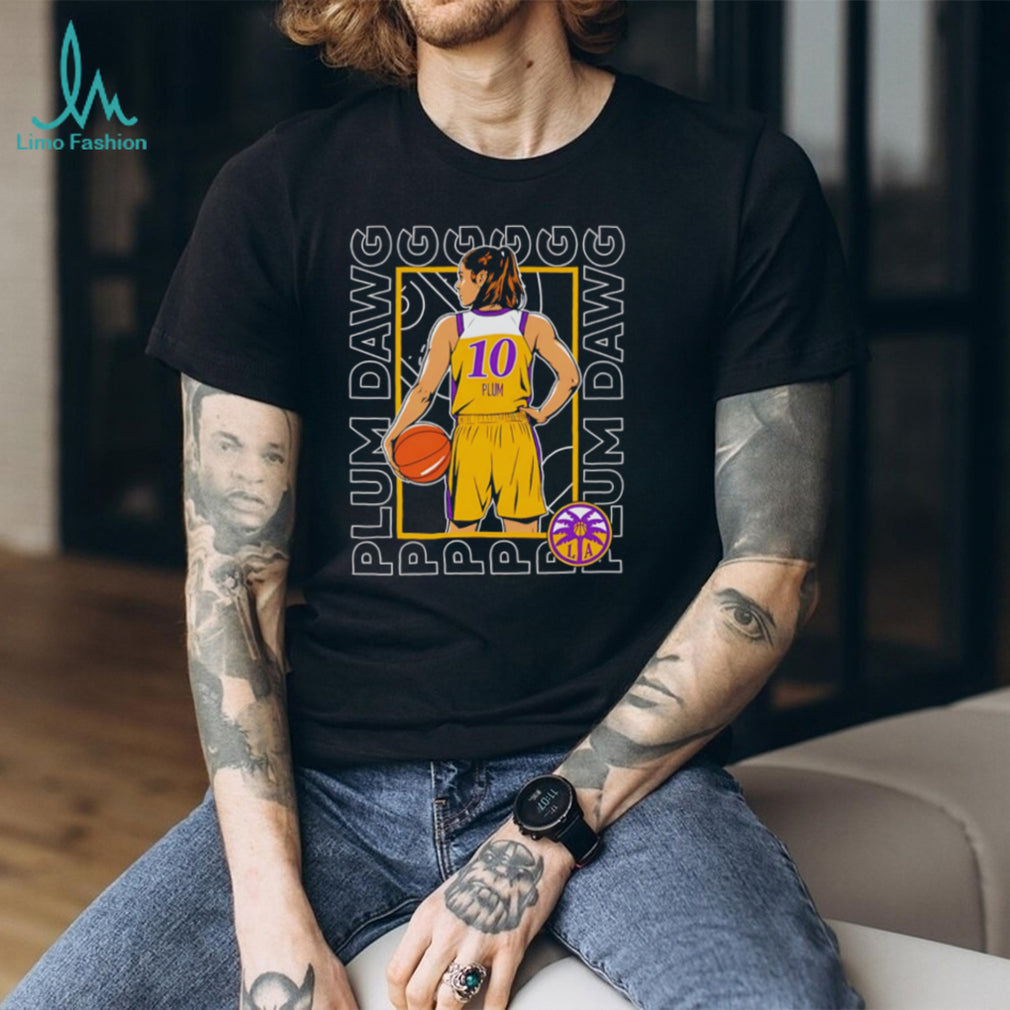Kelsey Plum Plum Dawg LA Basketball Graphic Performance Cotton T Shirt