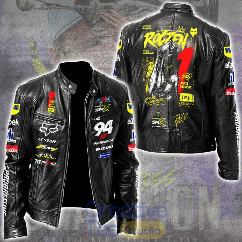 Ken Roczen 450SX Supercross Champion 2026 Leather Jacket