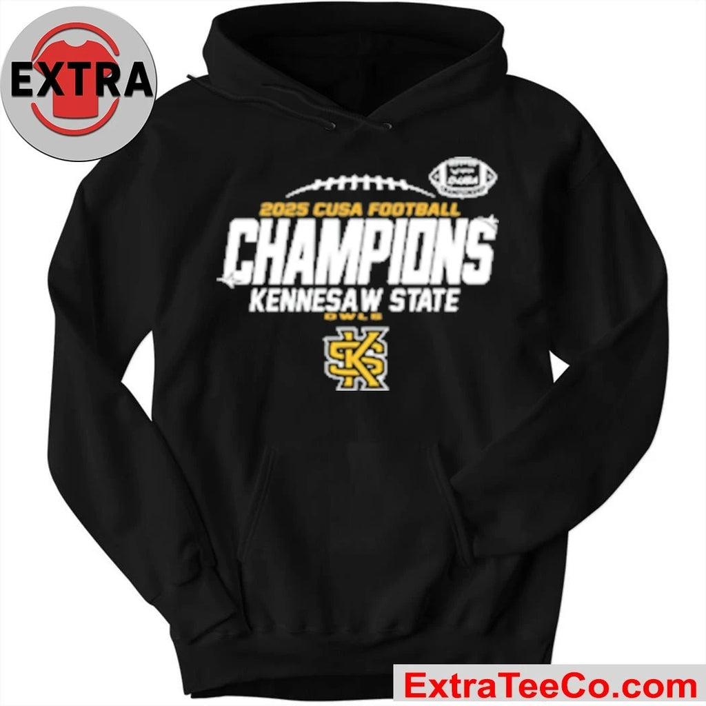 Kennesaw State Owls 2025 C-USA Champs Logo T-Shirt