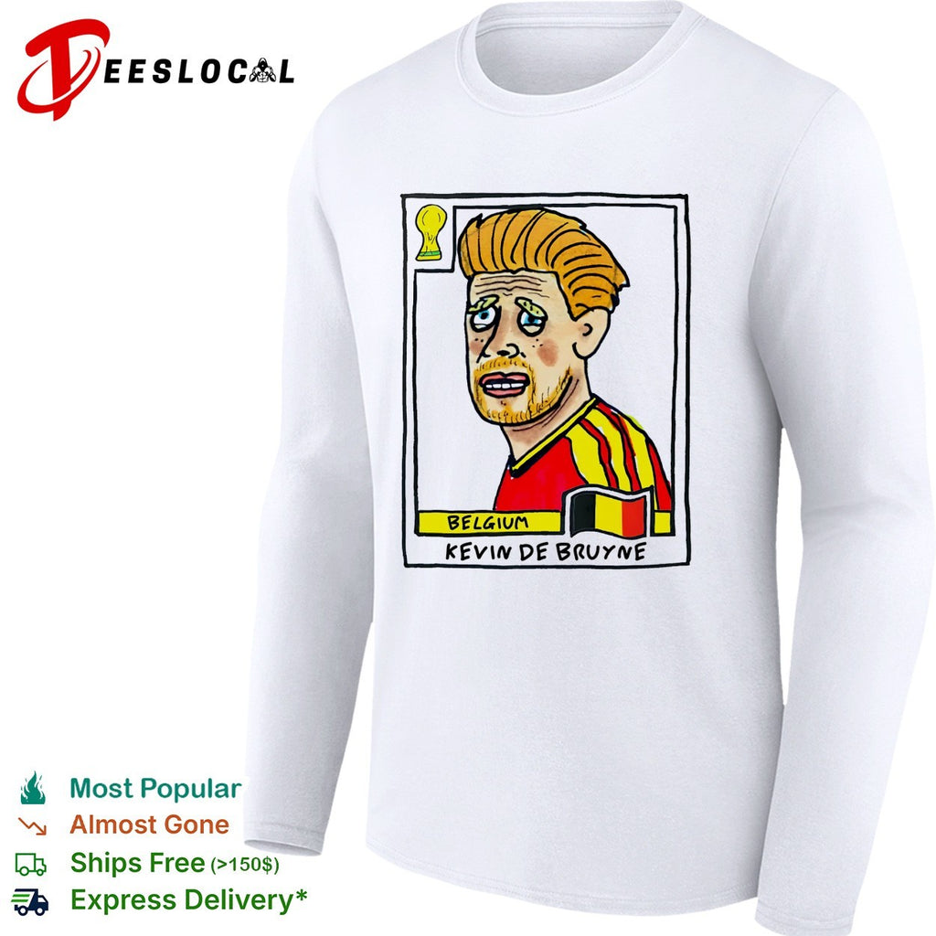 Kevin De Bruyne Belgium soccer player artistic collectible card shirt