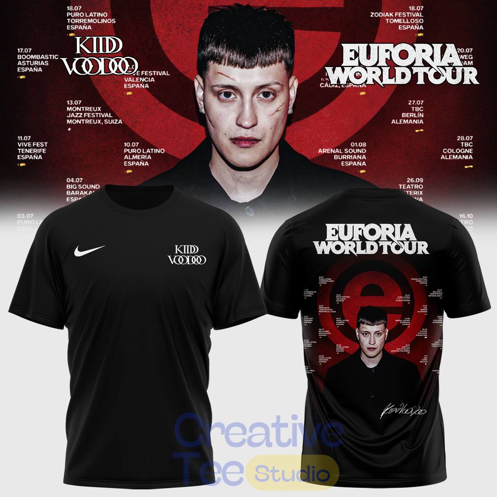 Kidd Voodoo ”Euforia World” Tour 2026 T-Shirt