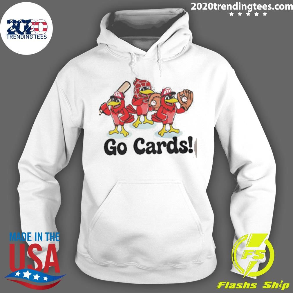Kids St. Louis Baseball Go Cards Cute Graphic Shirt