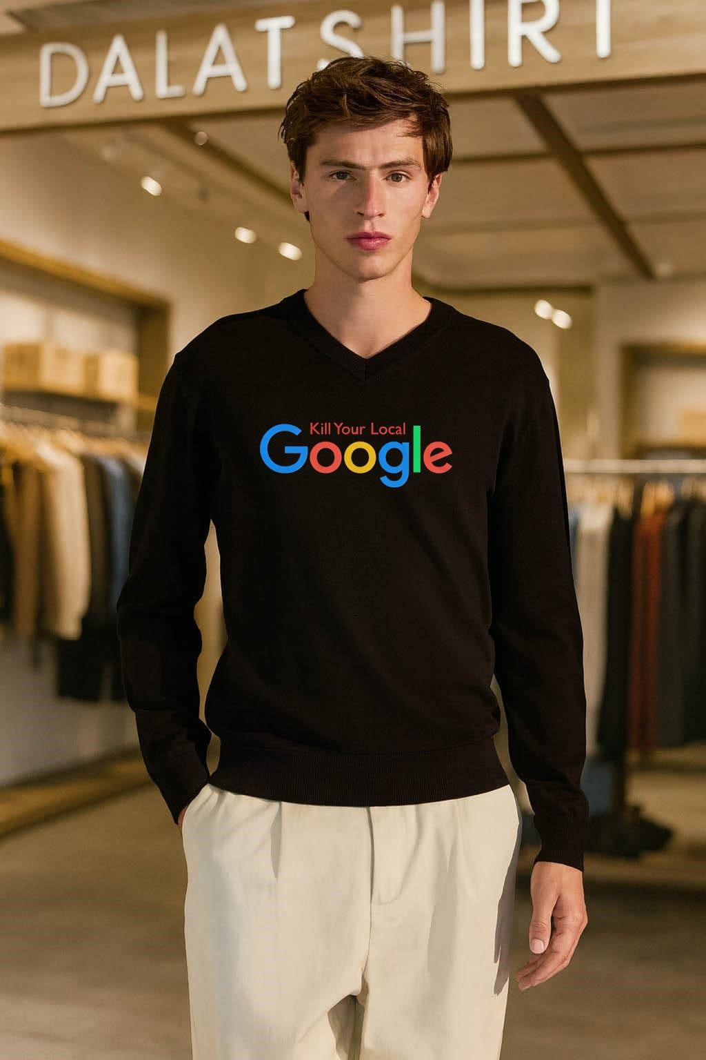 Kill Your Local Google Multi Color Logo shirt