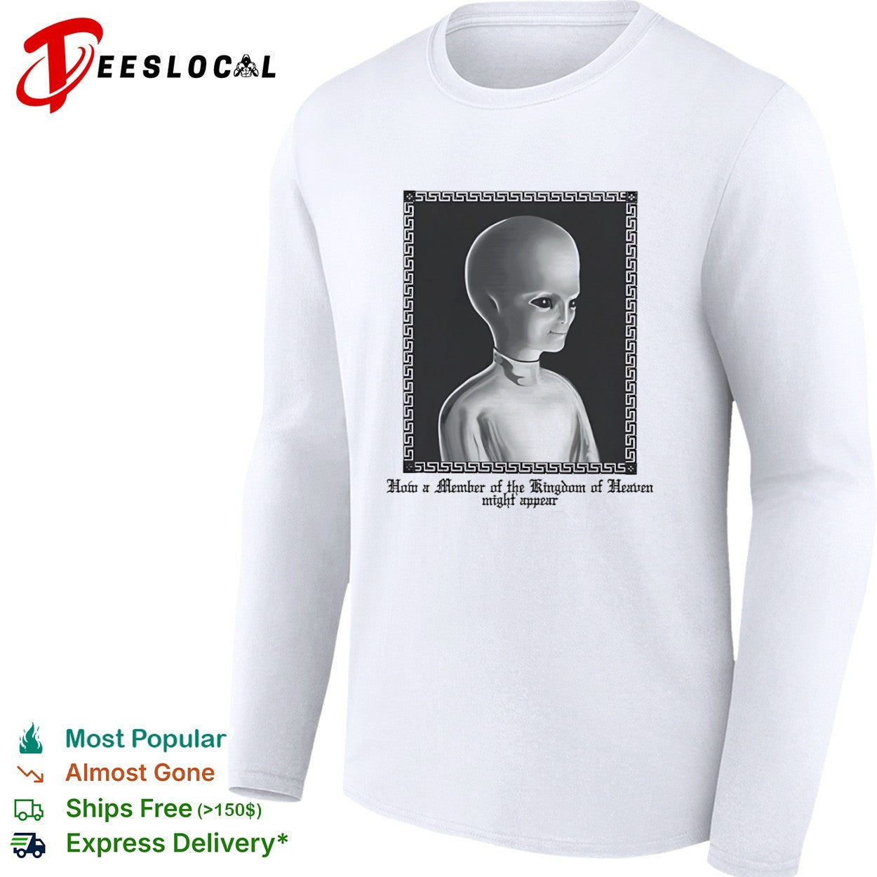 Kingdom of Heaven how a member might appear alien portrait shirt