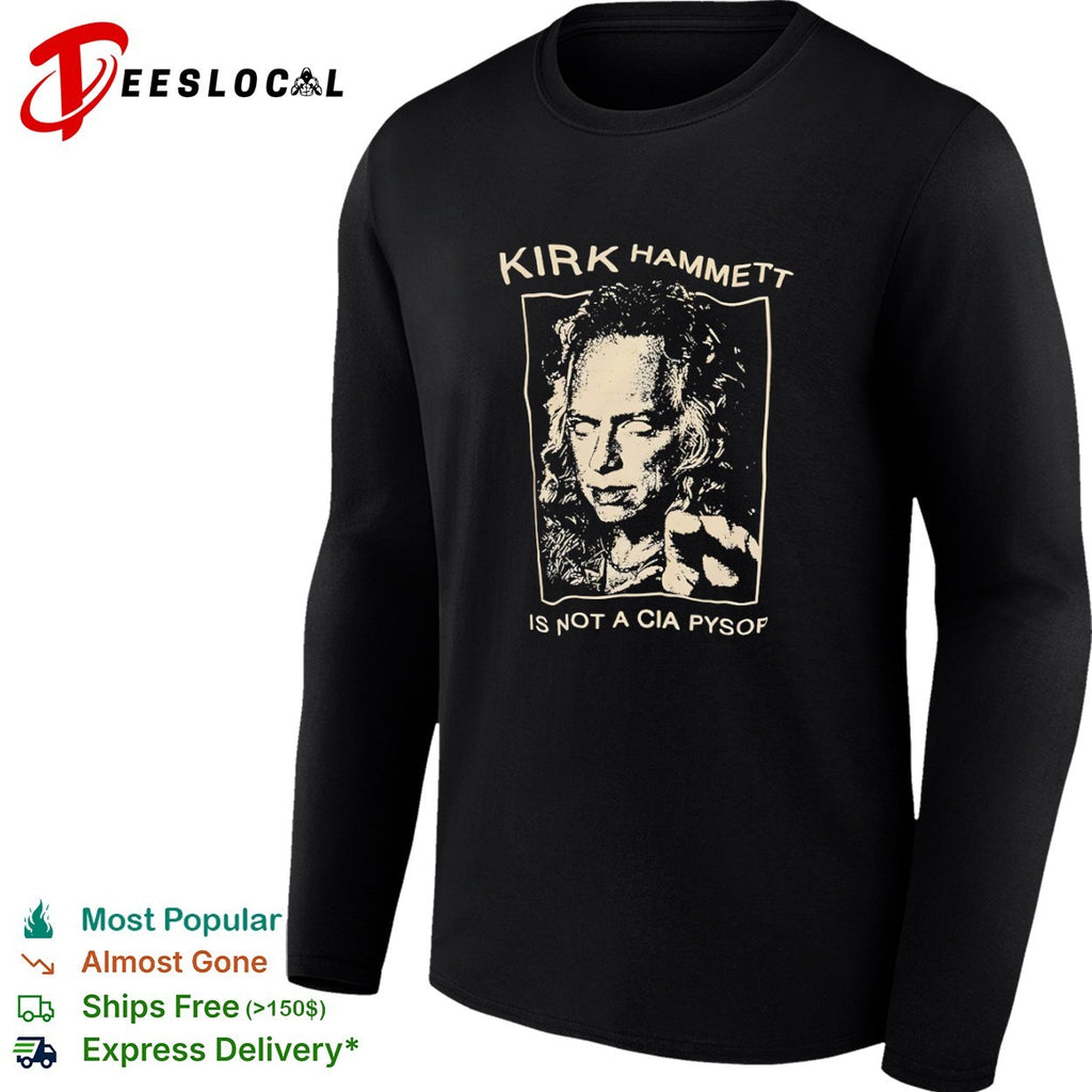 Kirk Hammett Metallica is not a CIA pysop portrait shirt