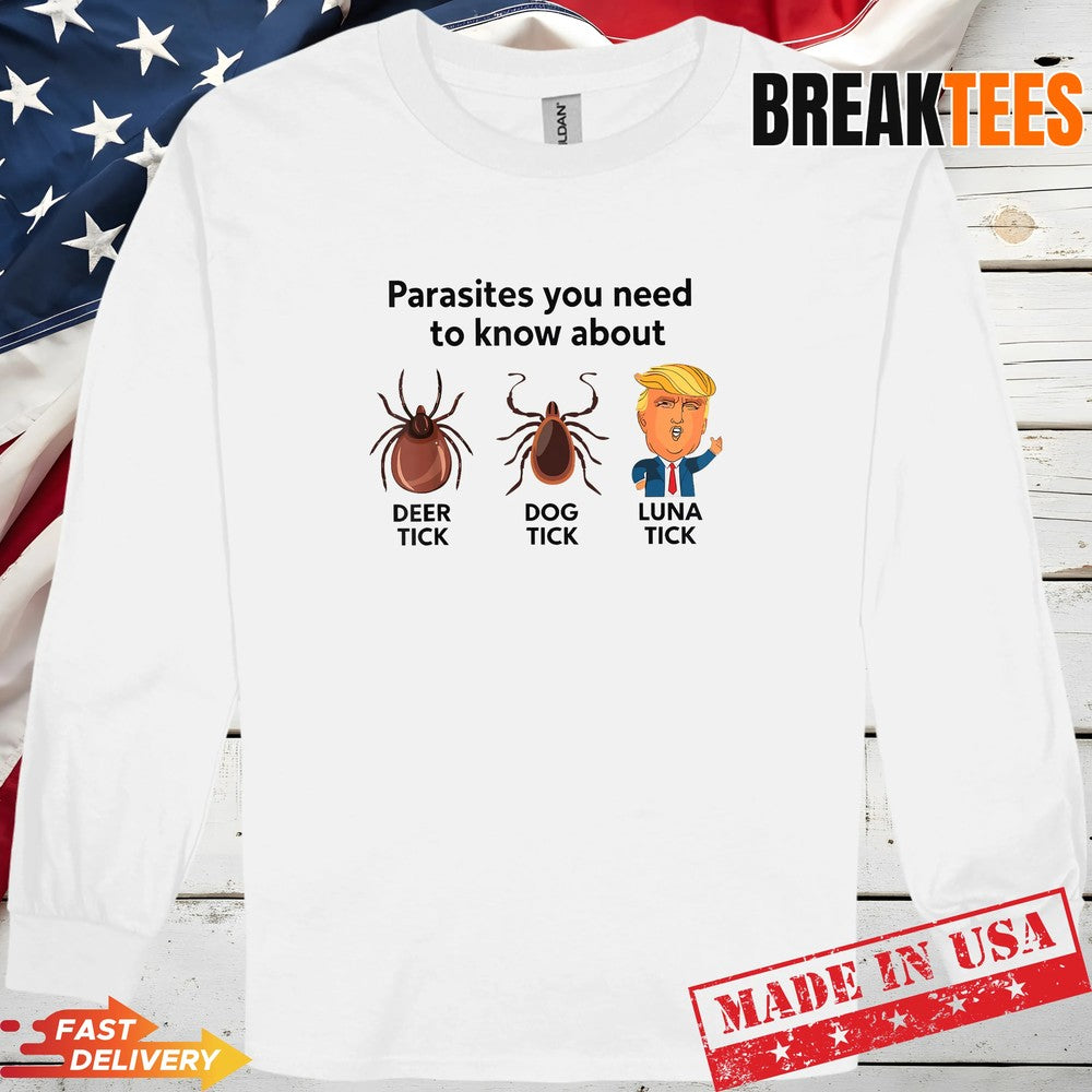 Know Your Parasites Anti Trump Meme Trump Parody Tick Resist Shirt