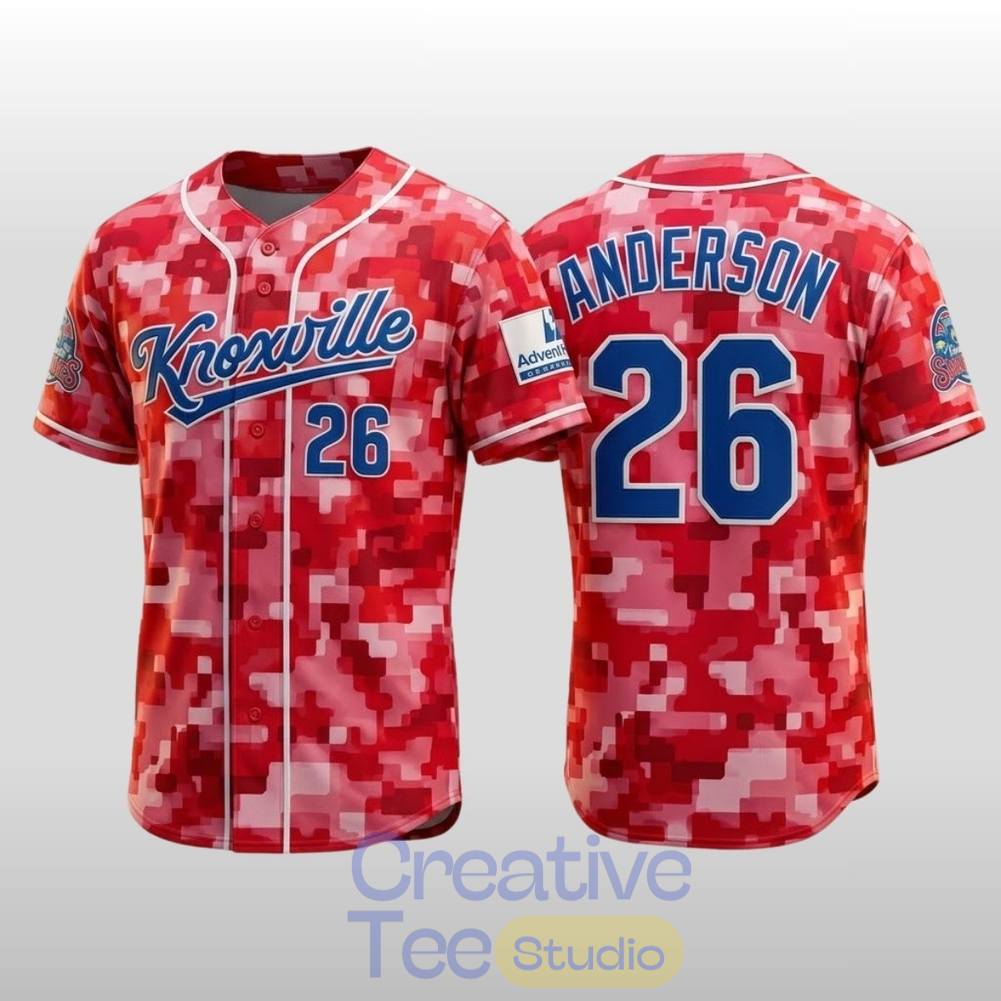 Knoxville Smokies 2026 Camo Baseball Jersey
