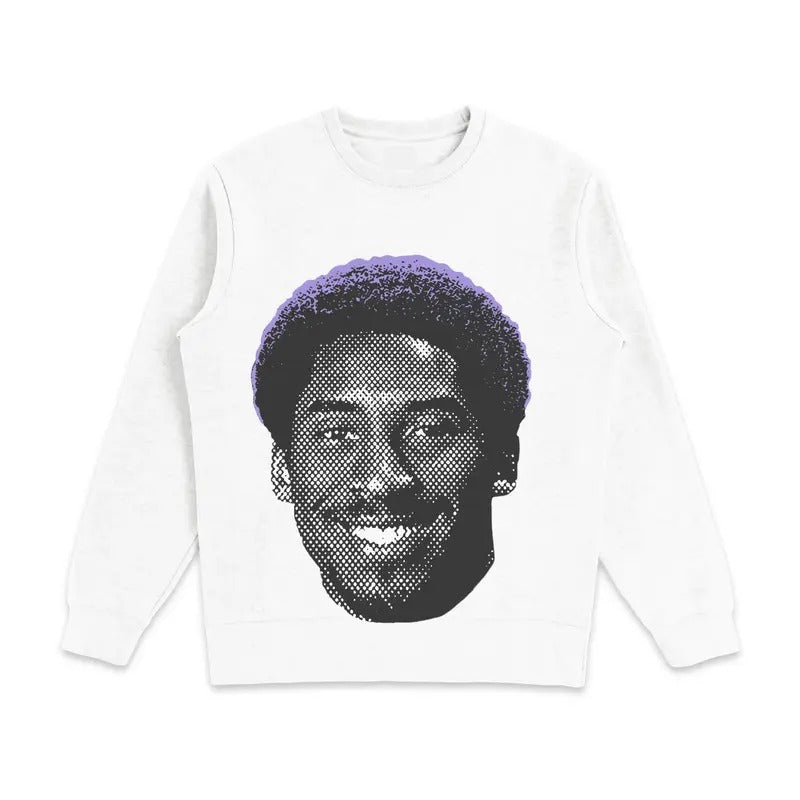 Kobe Bryant Afro Graphic Crewneck Sweatshirt Streetwear T-Shirts, Hoodie | PodTeesHub.com