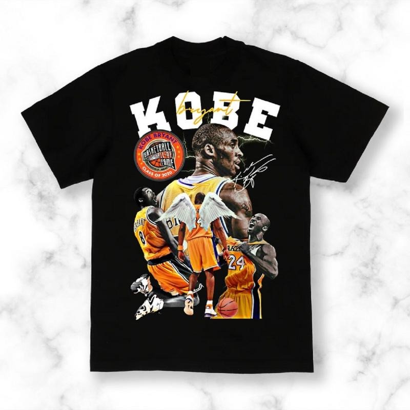 Kobe Bryant Angel Graphic Tee - Streetwear Crewneck Classic T-Shirt Hoodie, Sweatshirt | PodTeesHub.com