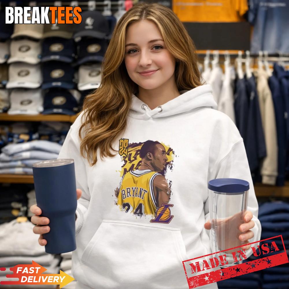 Kobe Bryant Los Angeles Lakers Basketball Legend Portrait T-Shirt