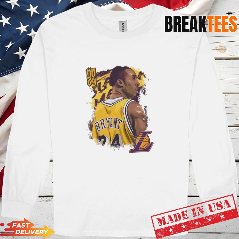 Kobe Bryant Los Angeles Lakers Basketball Legend Portrait T-Shirt