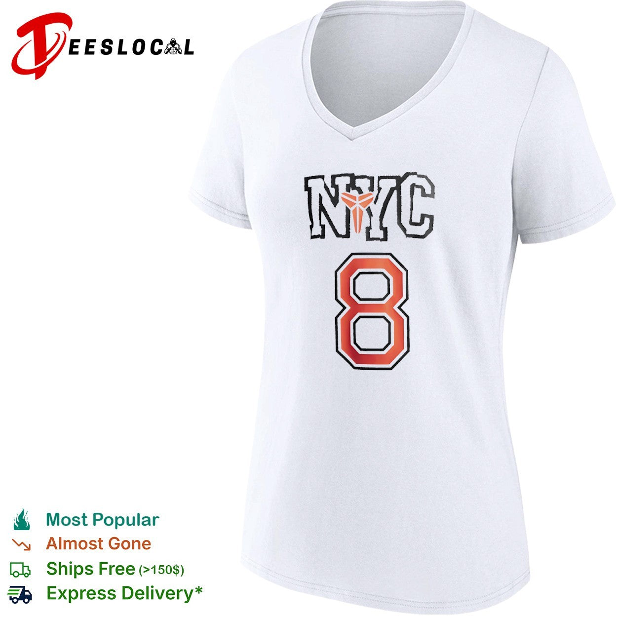 Kobe Bryant Los Angeles Lakers x NYC 8 basketball player shirt