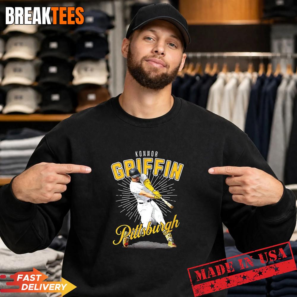 Konnor Griffin Pittsburgh Pirates baseball burst graphic T-Shirt