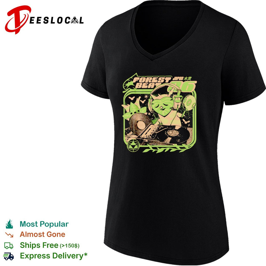 Korok as a DJ at their turntable Forest Beats this translates to tree spiri Japan 86 shirt