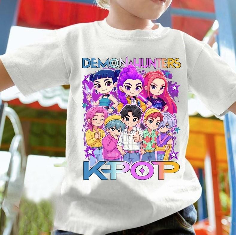 Kpop Huntrix Demon Hunters Youth Shirt, Huntrix Girls T Shirt, Mira Rumi Joey Shirt, Demon Hunters Tee, Gift For Kpop...
