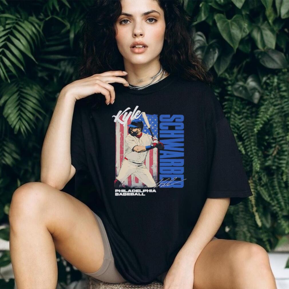Kyle Schwarber Philadelphia Baseball Star Patriotic Graphic T Shirt