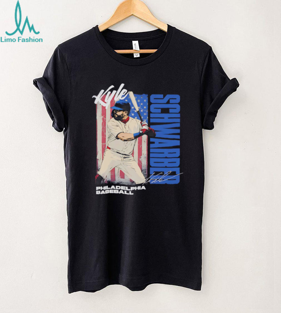 Kyle Schwarber Philadelphia Baseball Star Patriotic Graphic T Shirt