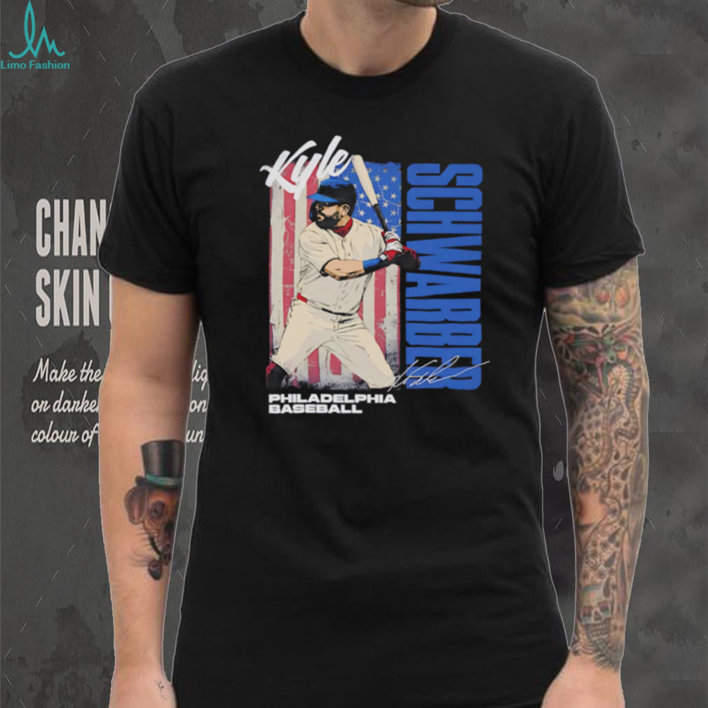 Kyle Schwarber Philadelphia Baseball Star Patriotic Graphic T Shirt