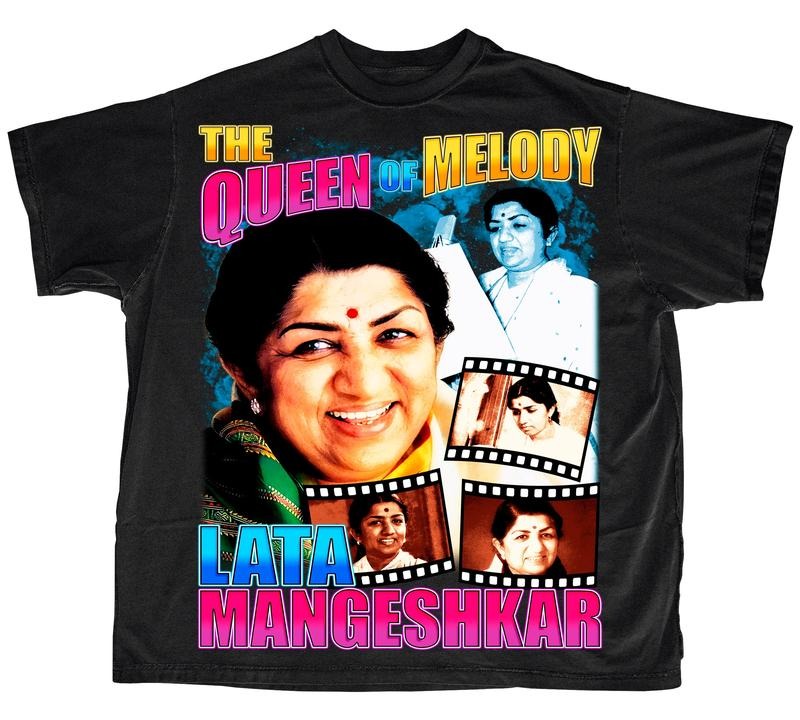 LATA MANGESHKAR GRAPHIC TEE Hoodie, Sweatshirt | PodTeesHub.com