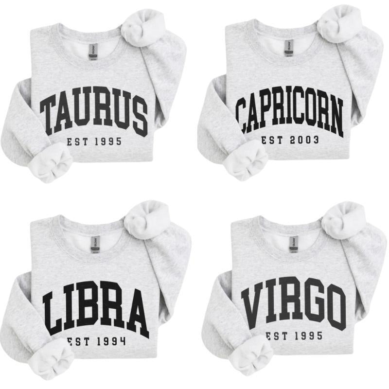 (LEAVE A NOTE) Custom Zodiac T-Shirt - Sweatshirt