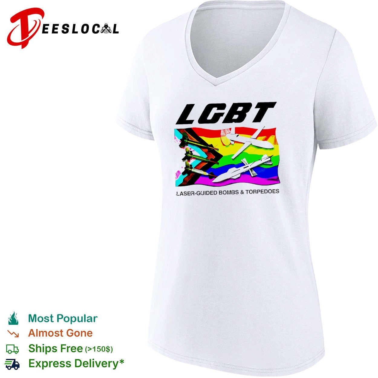 LGBT laser guided bombs and torpedoes flag shirt