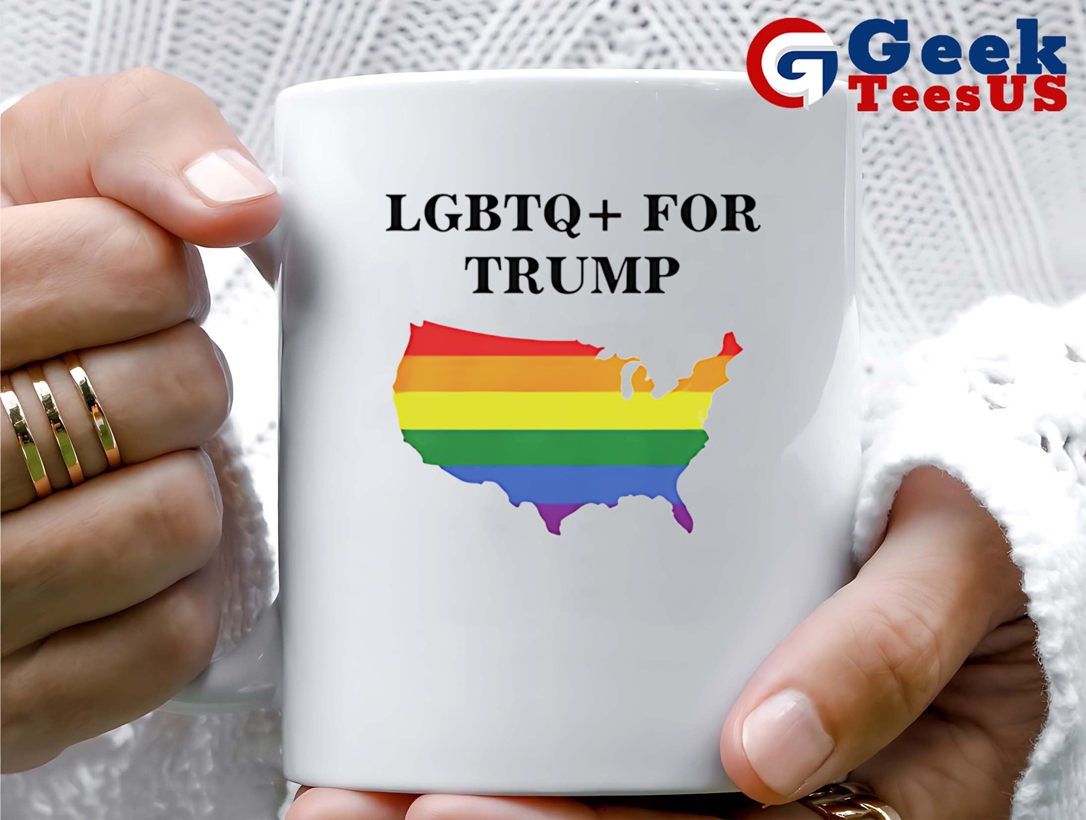 LGBTQ for Trump American pride shirt