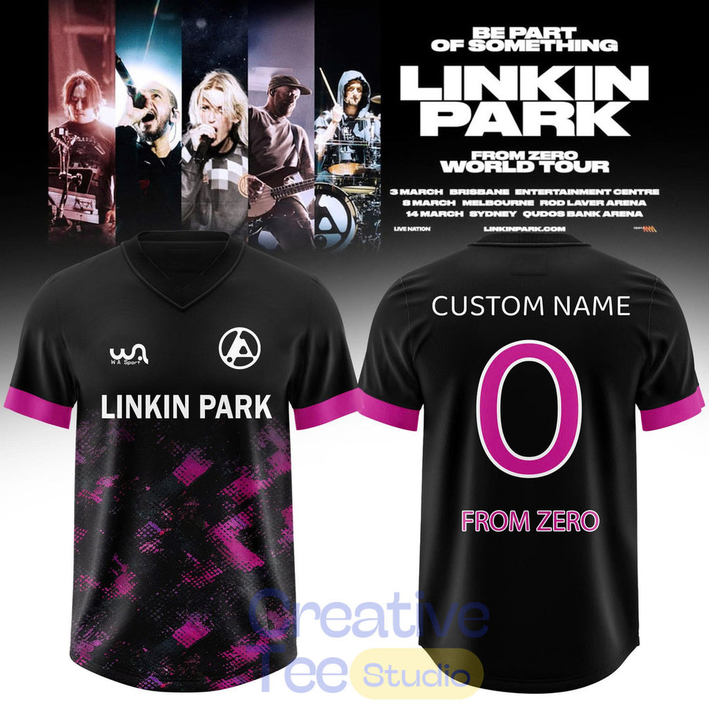 LINKIN PARK – From Zero World Tour 2026 Custom Football Jersey