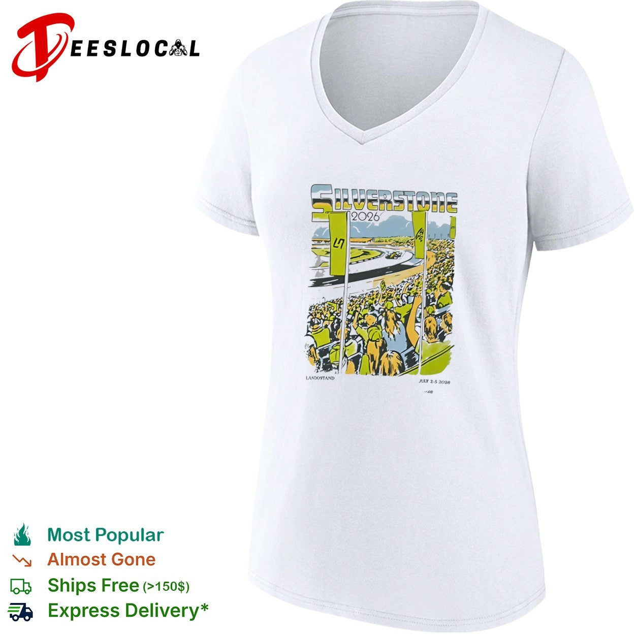 LN Landostand race track Silverstone 2026 July 2 5 shirt