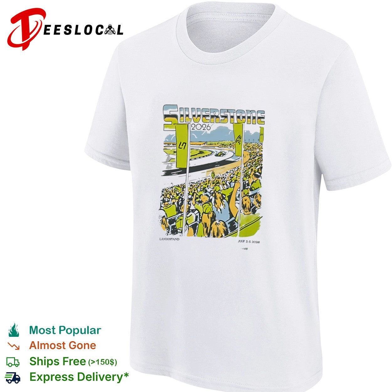 LN Landostand race track Silverstone 2026 July 2 5 shirt