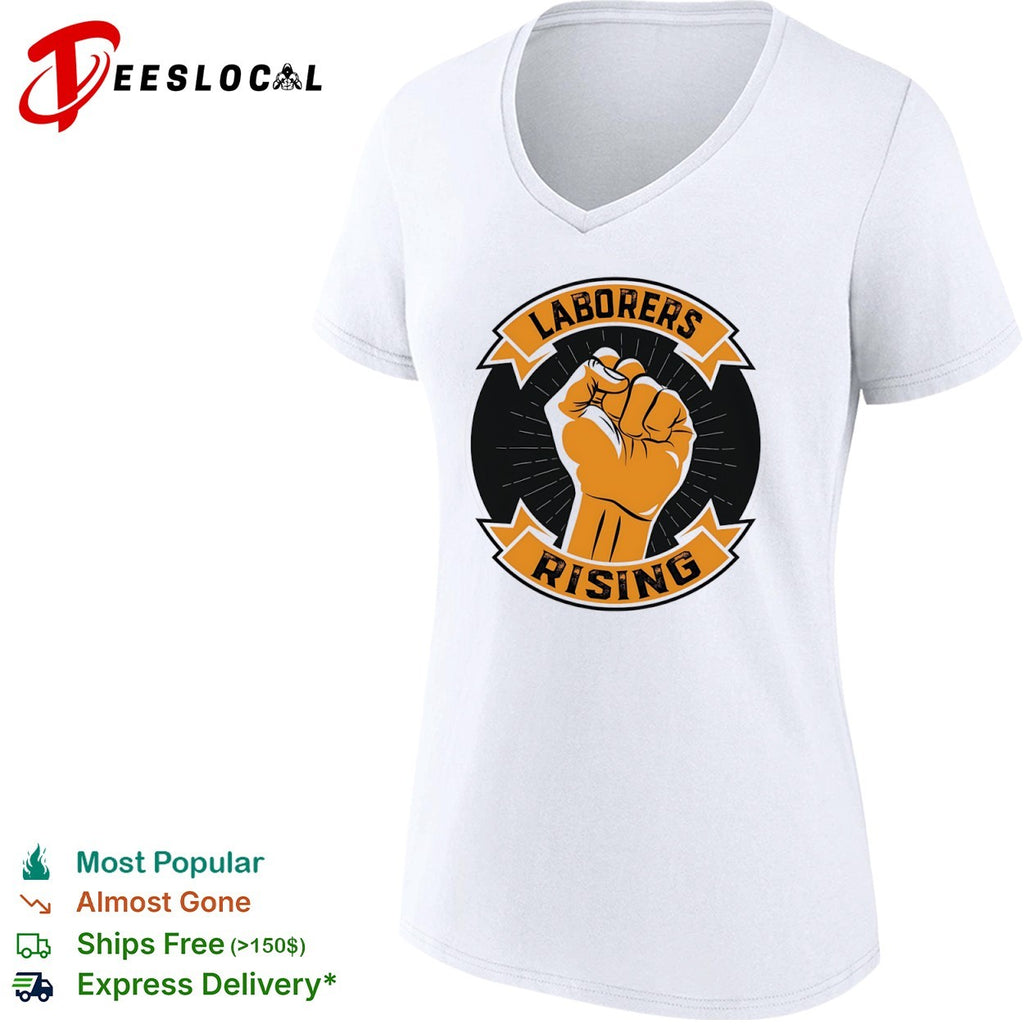 Laborers Rising Fist Solidarity Power Union Shirt