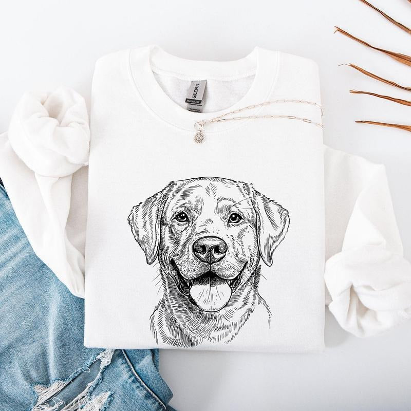 Labrador Retriever, Dog Lover Apparel, Pet, Dog Breed, Cute Sweatshirt, Crew Neck, Women's, Crewneck T-Shirts, Hoodie