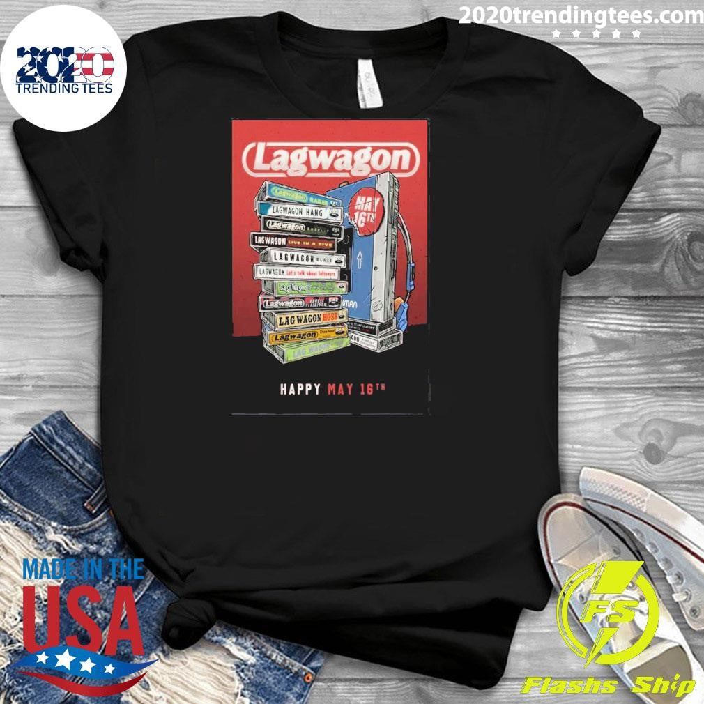 Lagwagon Celebrating 35 Years Of Fat Wreck Chords On May 16 2026 In San Francisco Ca Poster Shirt