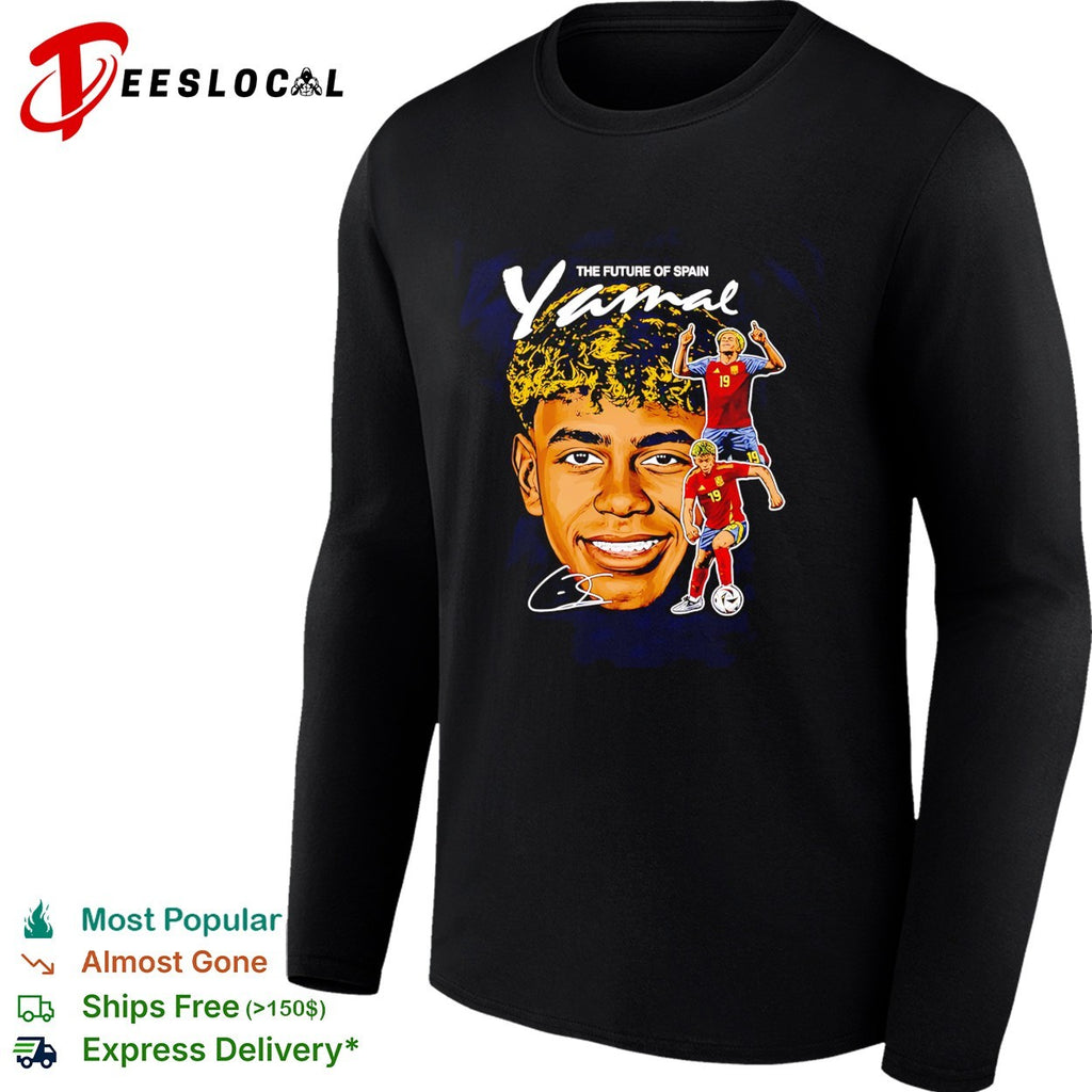 Lamine Yamal the future of Spain number 19 portrait shirt