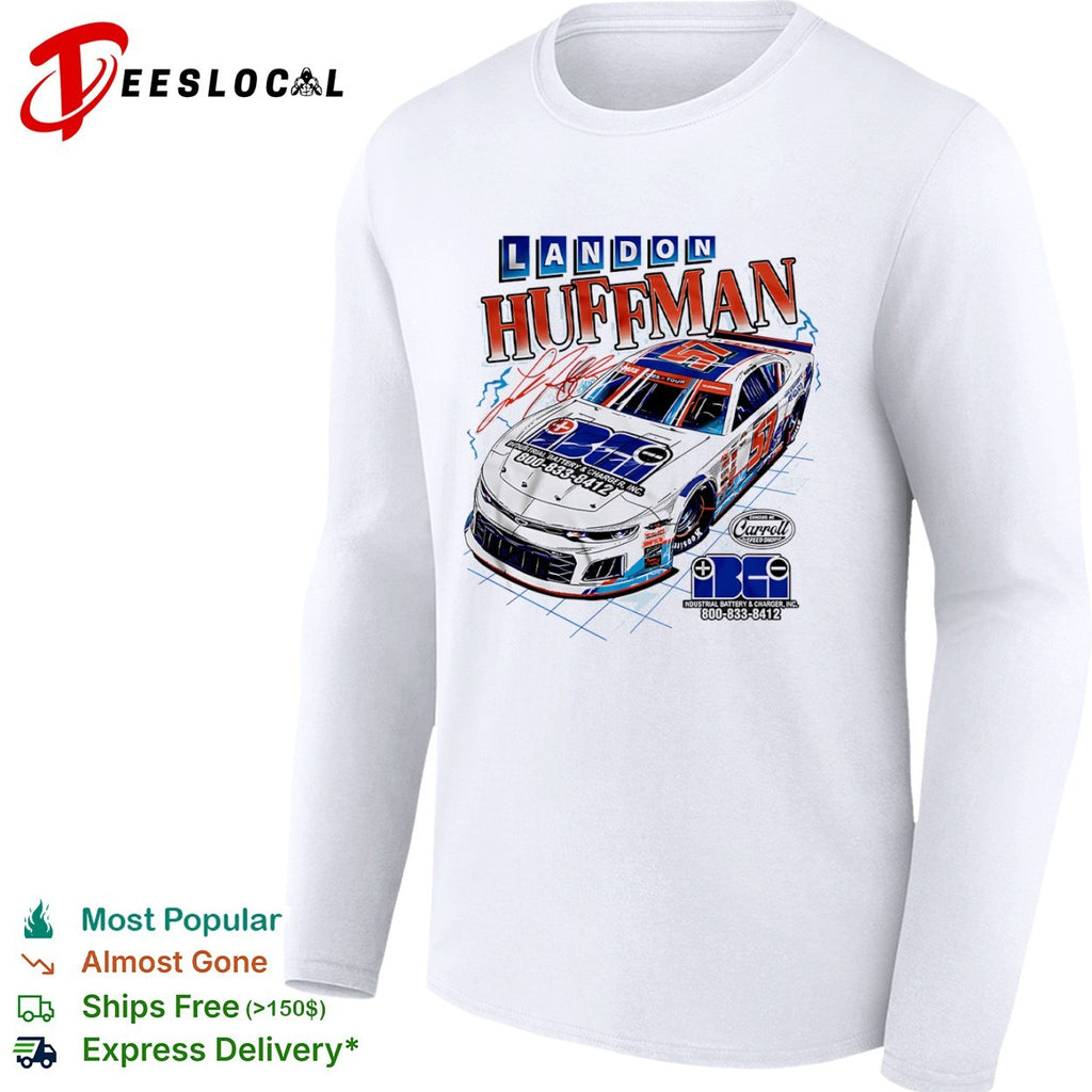 Landon Huffman 57 Industrial Battery and Charger Carroll Speed shirt