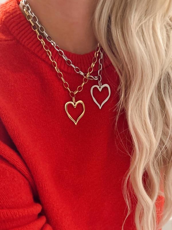 Large Open Heart Necklace T-Shirts, Hoodie, Sweatshirt | PodTeesHub.com