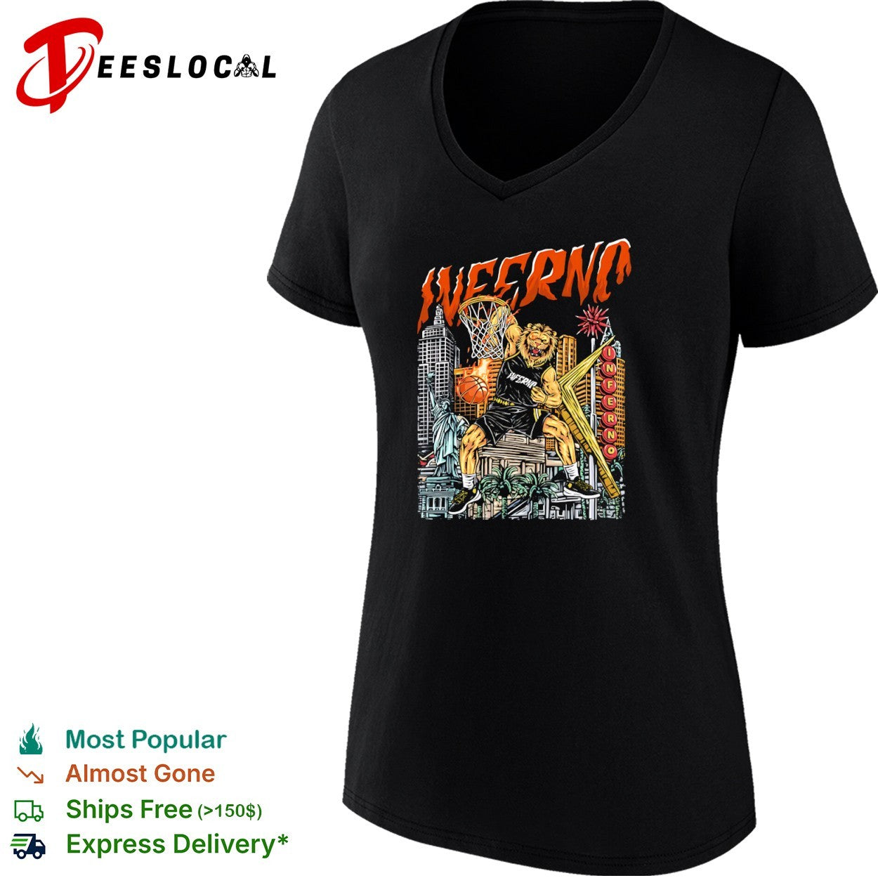 Las Vegas Inferno Basketball player shirt