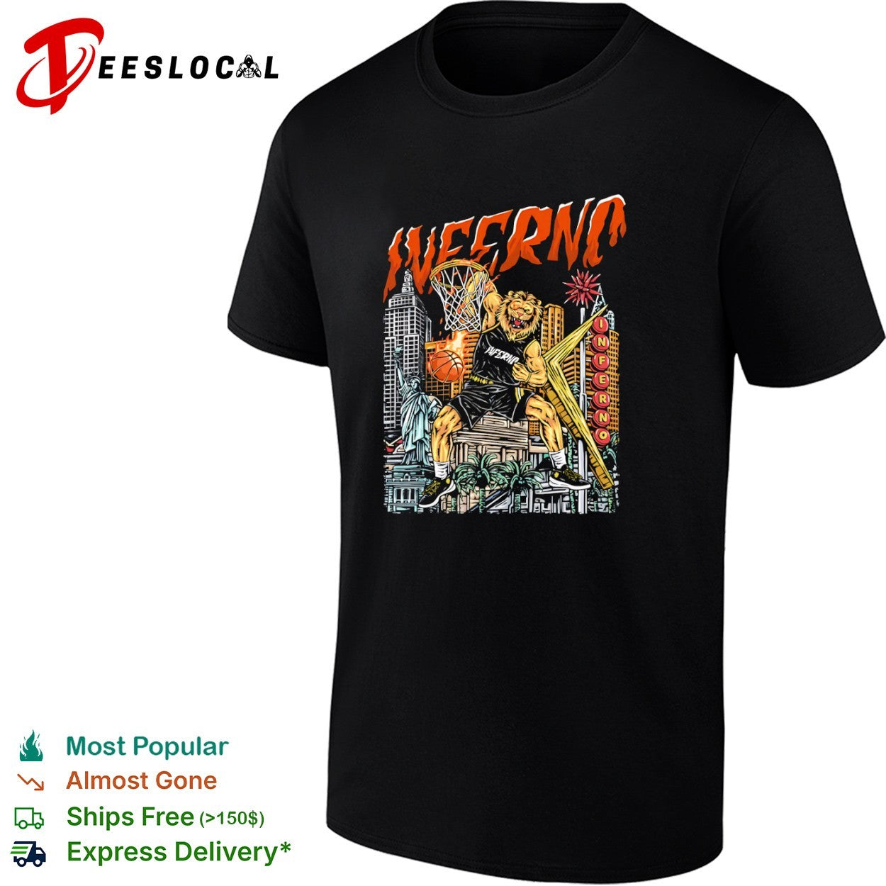 Las Vegas Inferno Basketball player shirt