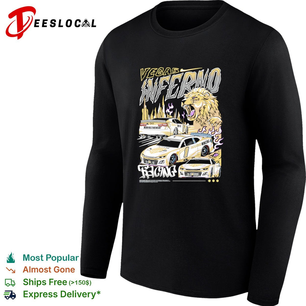 Las Vegas Inferno Racing Bring the Heat Nascar Chevrolet Camaro Race Car shirt