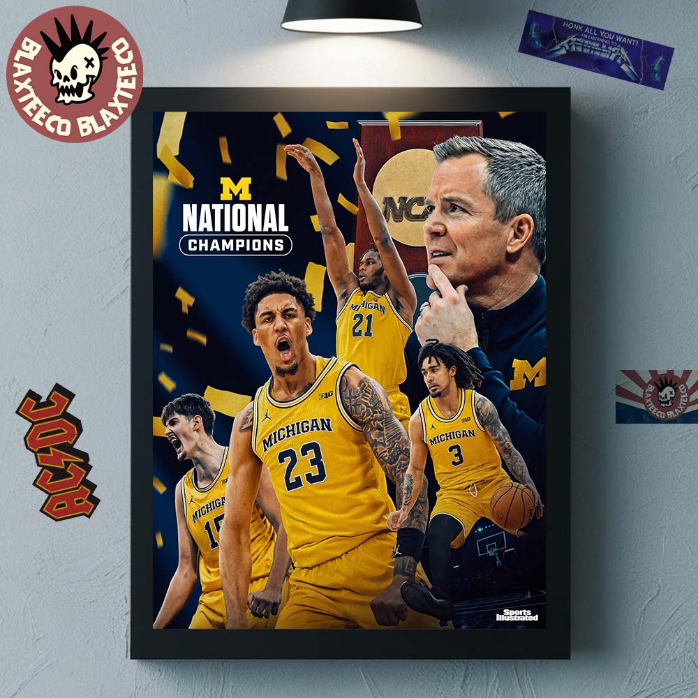 Last One Standing Michigan Wolverines Defeat UConn Huskies Become 2026 NCAA National Champions Decor Poster Canvas