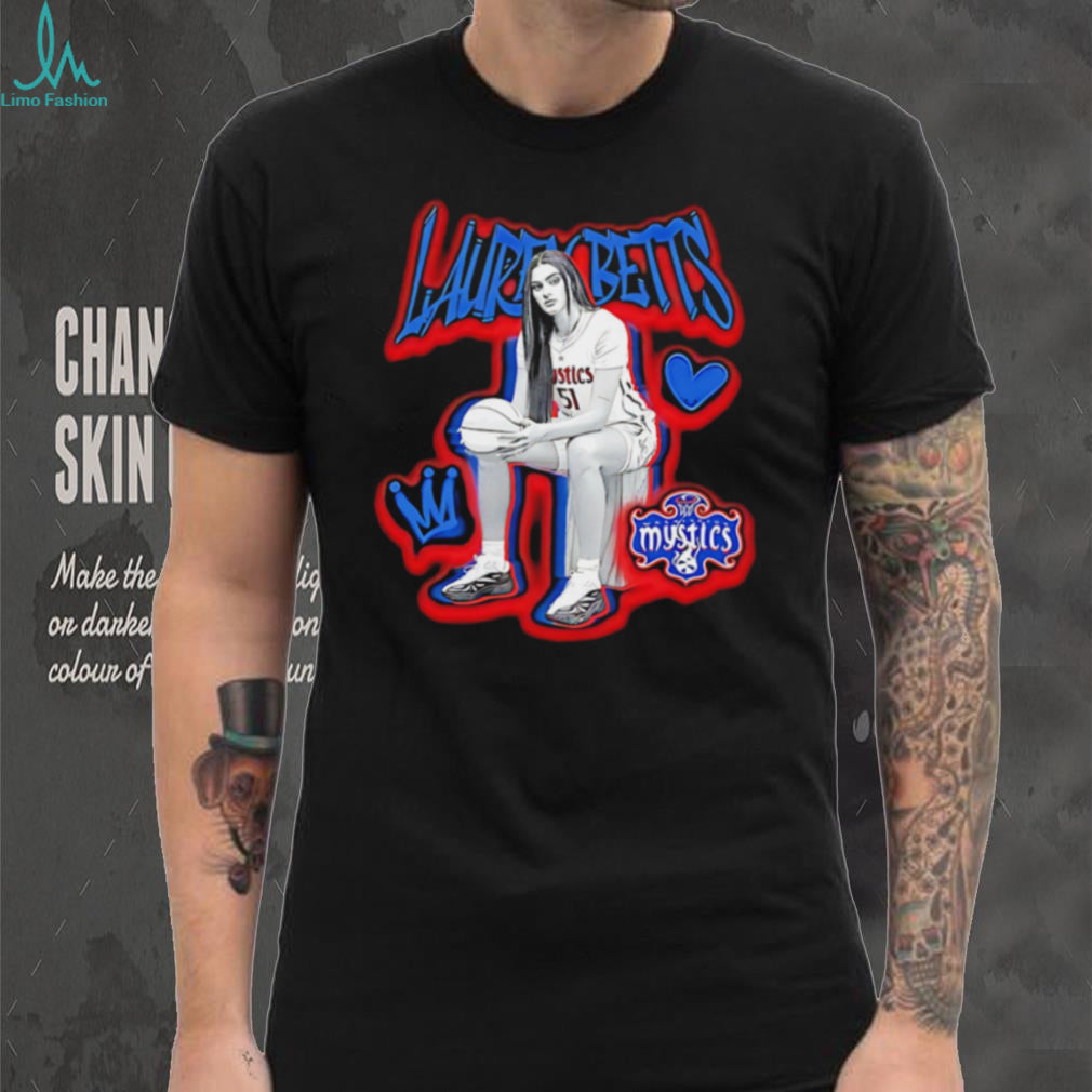 Lauren Betts Washington Mystics Basketball Player Graphic T Shirt