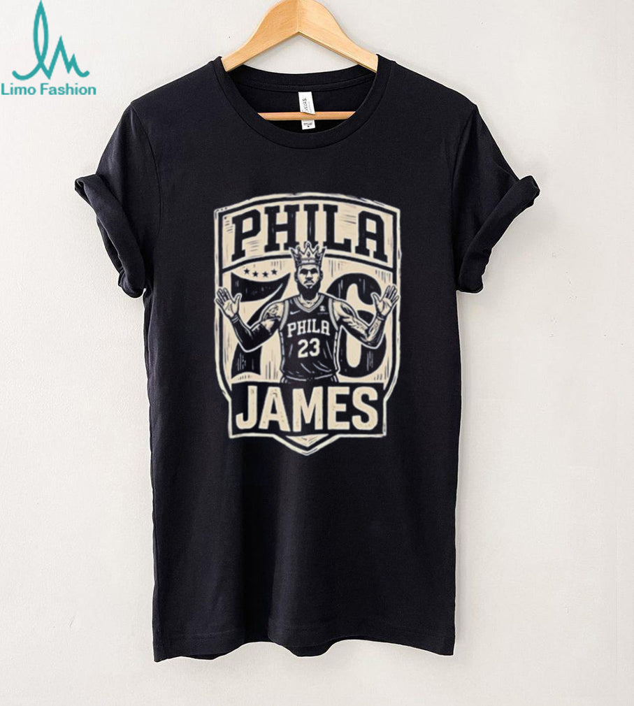 LeBron James 76ers portrait vintage shirt