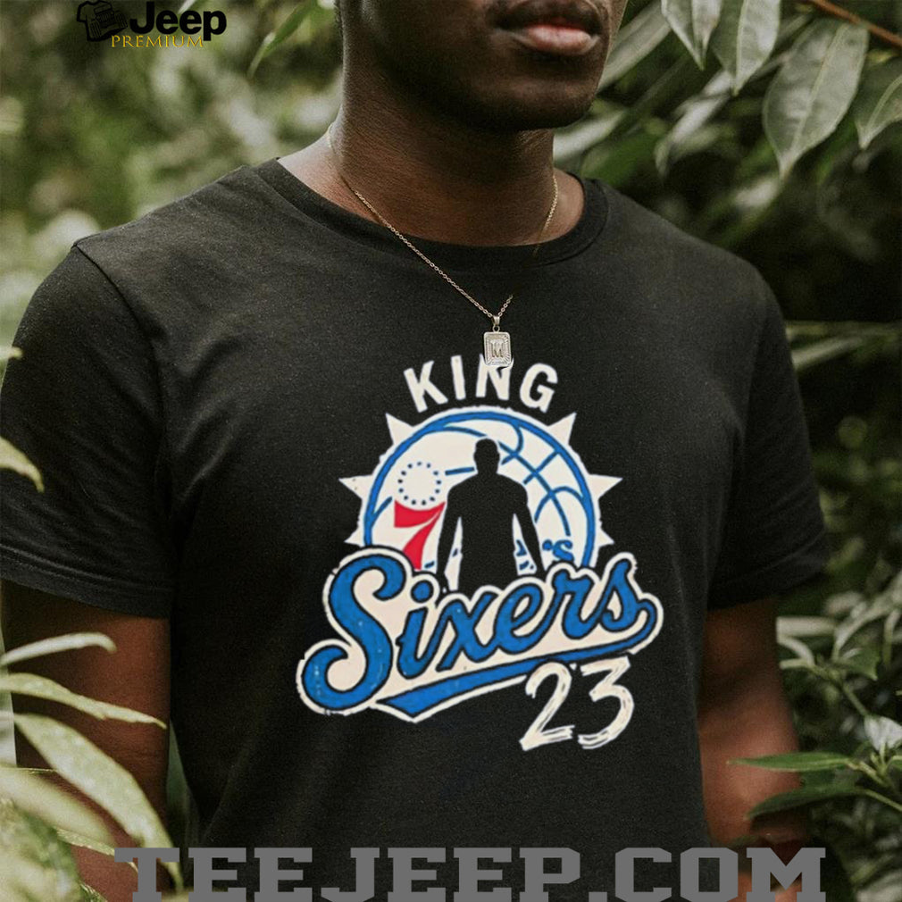 LeBron James 76ers the King Sixers vintage shirt