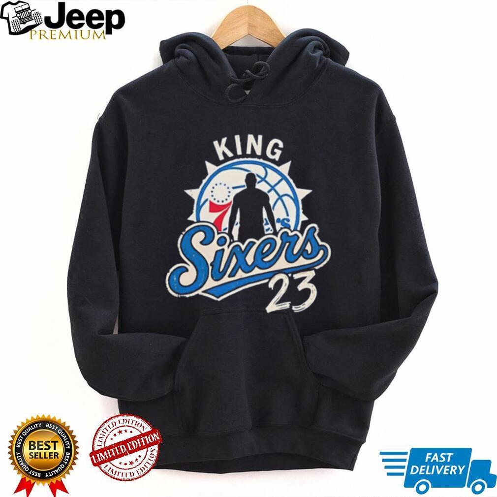 LeBron James 76ers the King Sixers vintage shirt