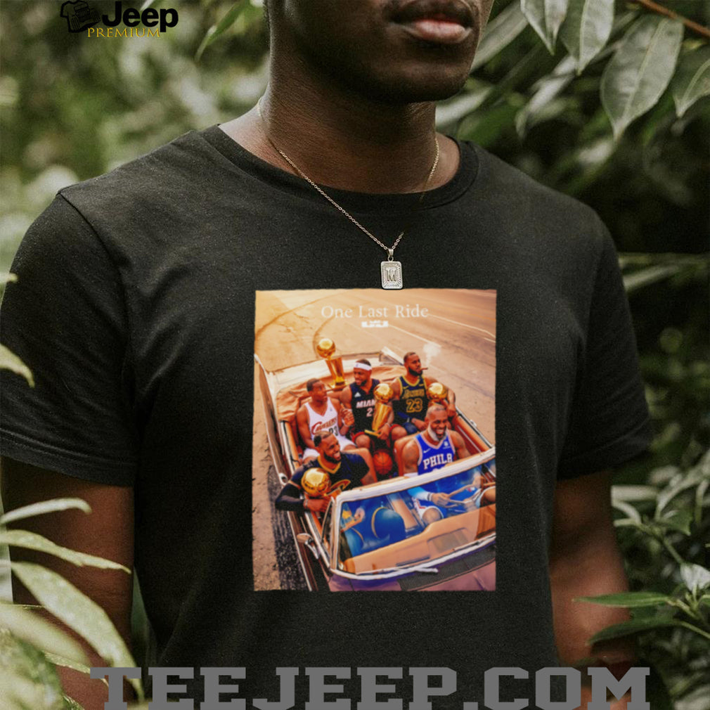 LeBron James One Last Ride Cavaliers Heat Lakers 76ers Tribute shirt