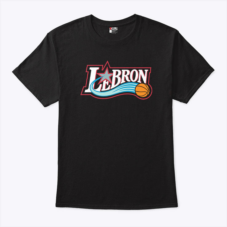 LeBron James Philadelphia 76ers Logo T Shirt