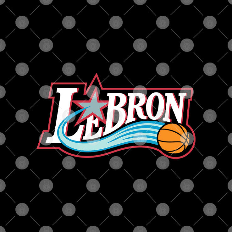 LeBron James Philadelphia 76ers Logo T Shirt
