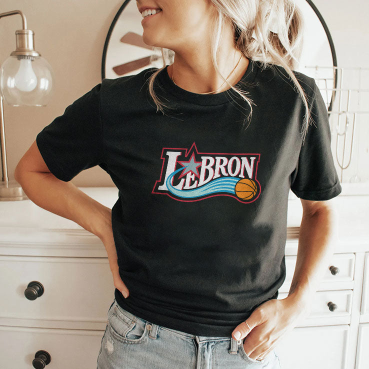LeBron James Philadelphia 76ers Logo T Shirt